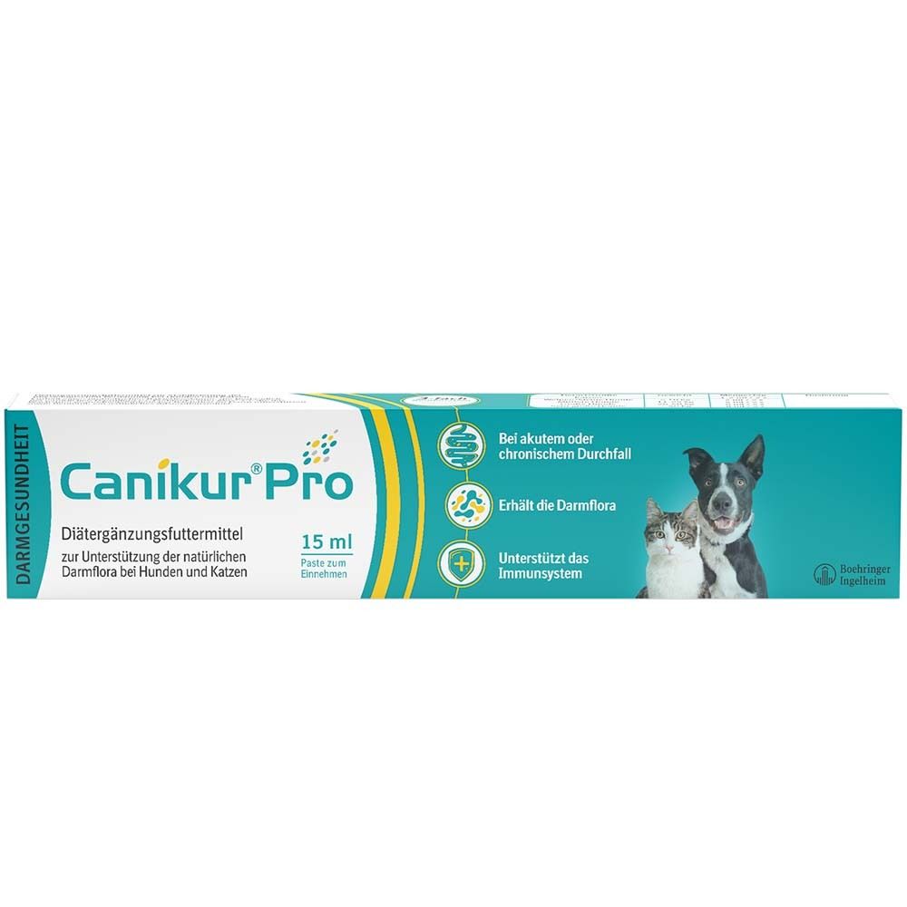 Canikur®Pro – zur Unterstützung der natürlichen Darmflora – Diät-Ergänzungsfuttermittel für Hunde und Katzen