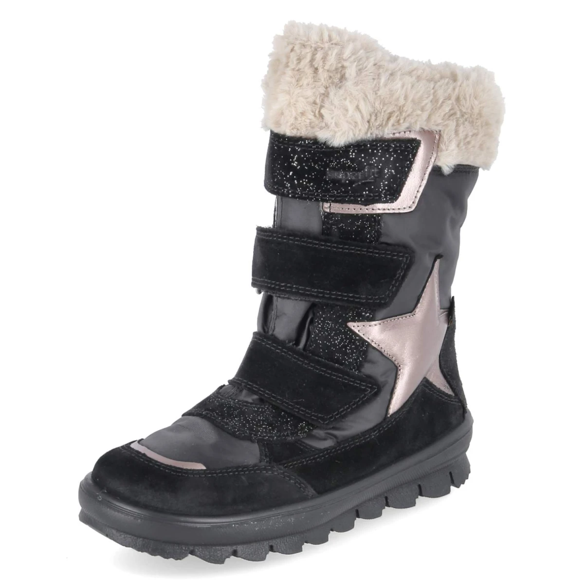 SuperfitWinterstiefel  FLAVIA - SCHWARZ/BEIGE