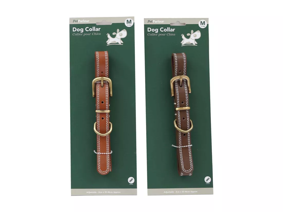 Collier en polyuréthane pour chien (Lot de 2) M - 46 cm