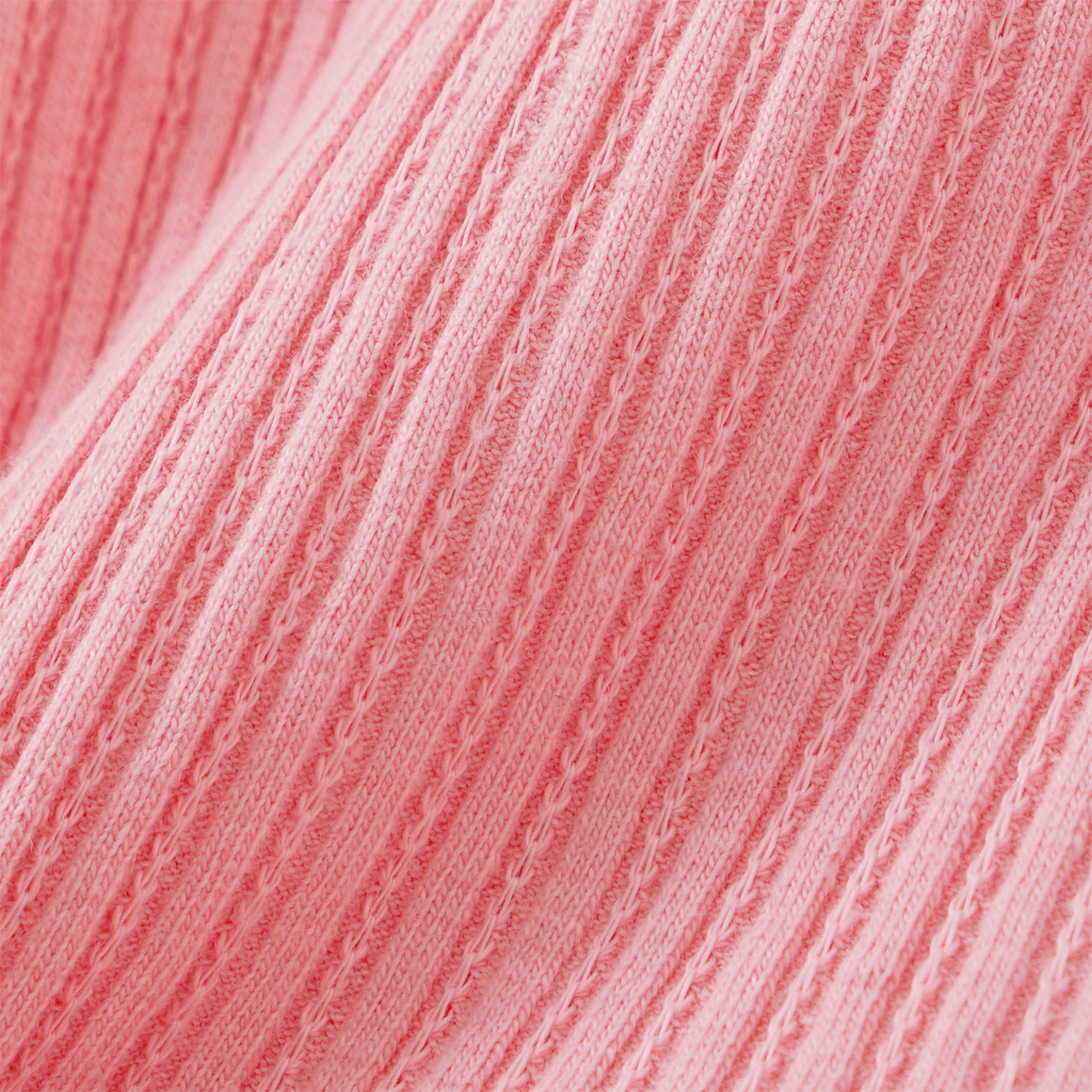 Topomini 2 Baby Langarmbodys mit Rippstruktur weiss / rosa