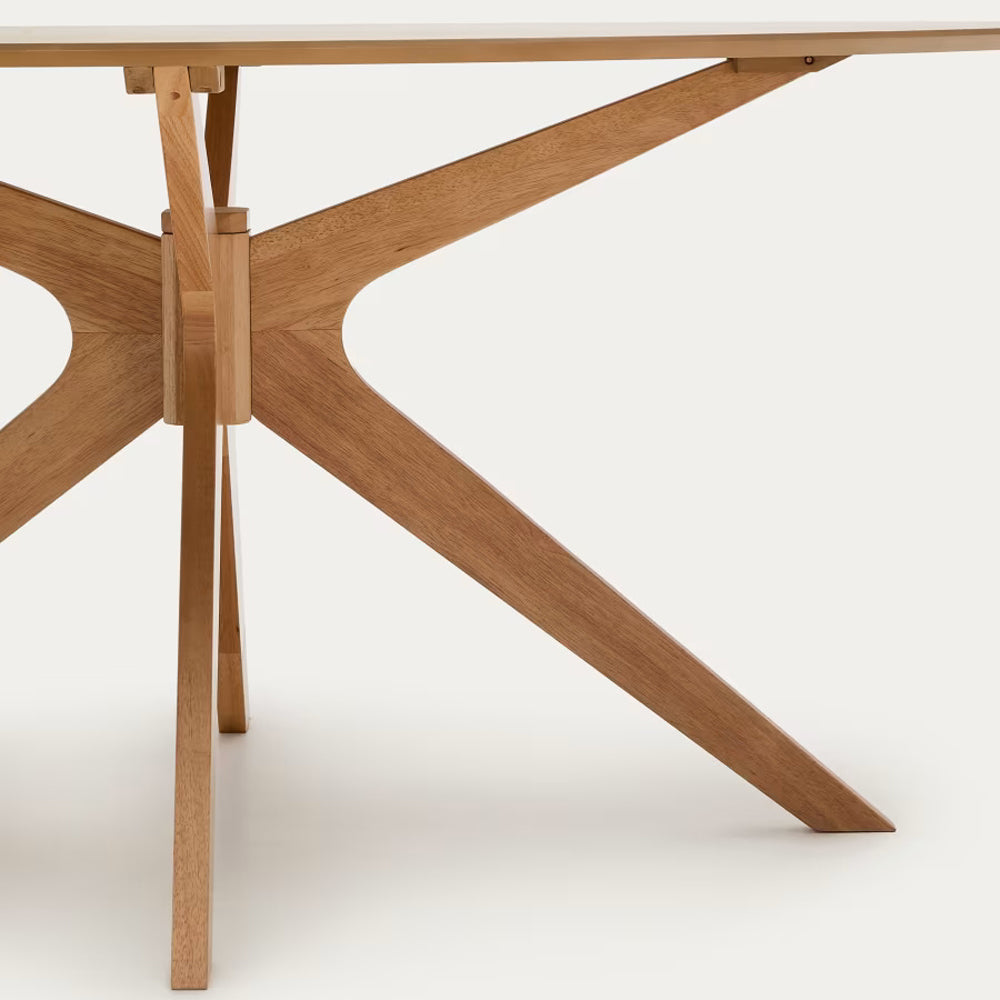 Kave Home Naanim Eettafel 180 x 110 cm - Eiken