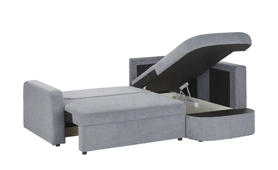 Ecksofa Dunkelgrau rechts