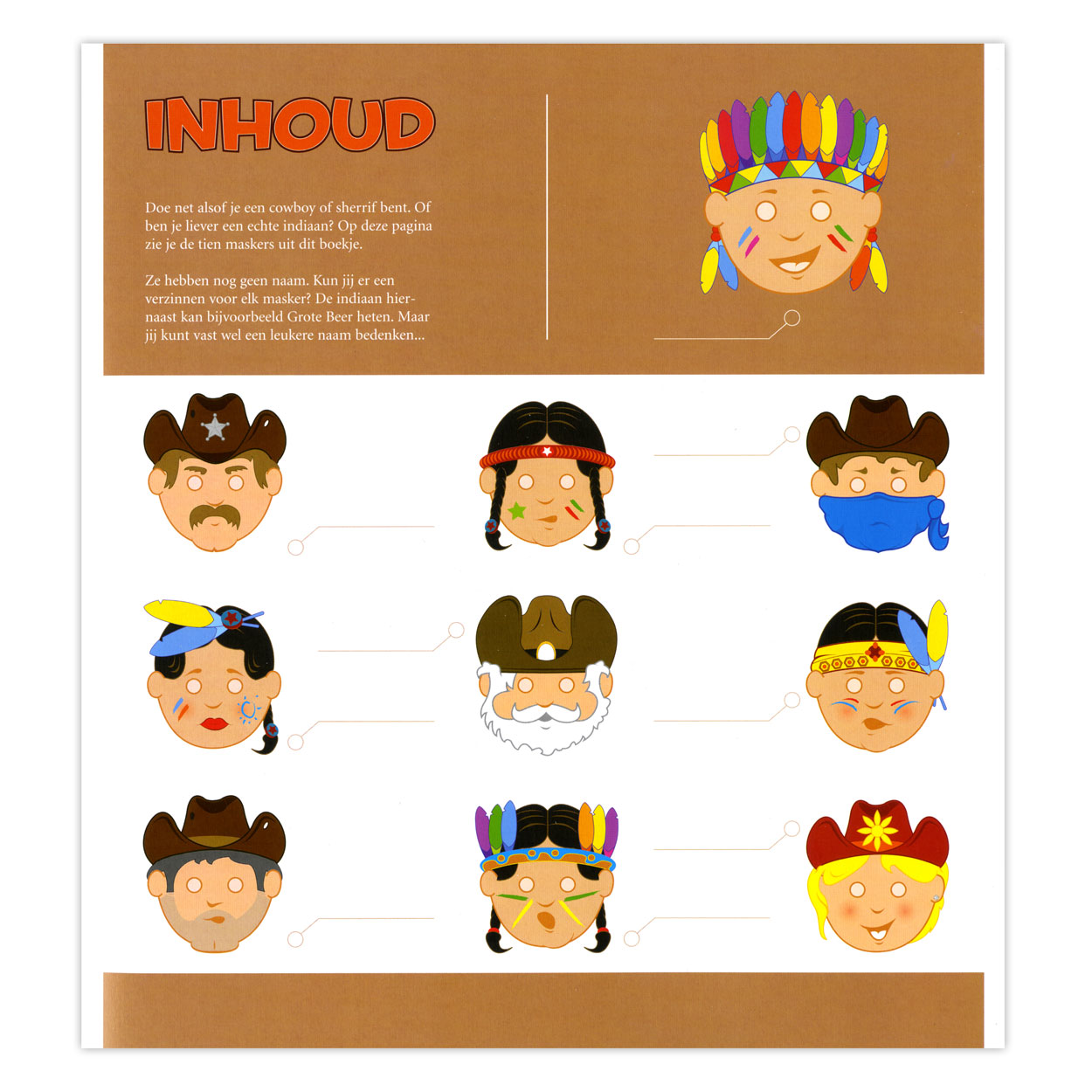 Maskers: Cowboys en Indianen