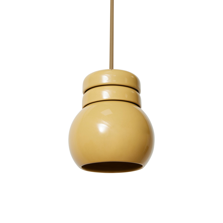 HKliving Ceramic hanglamp Ø13 mosterd