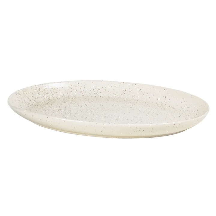 Broste Copenhagen - Nordic Vanilla Servierplatte, 35,5 x 26,5 cm