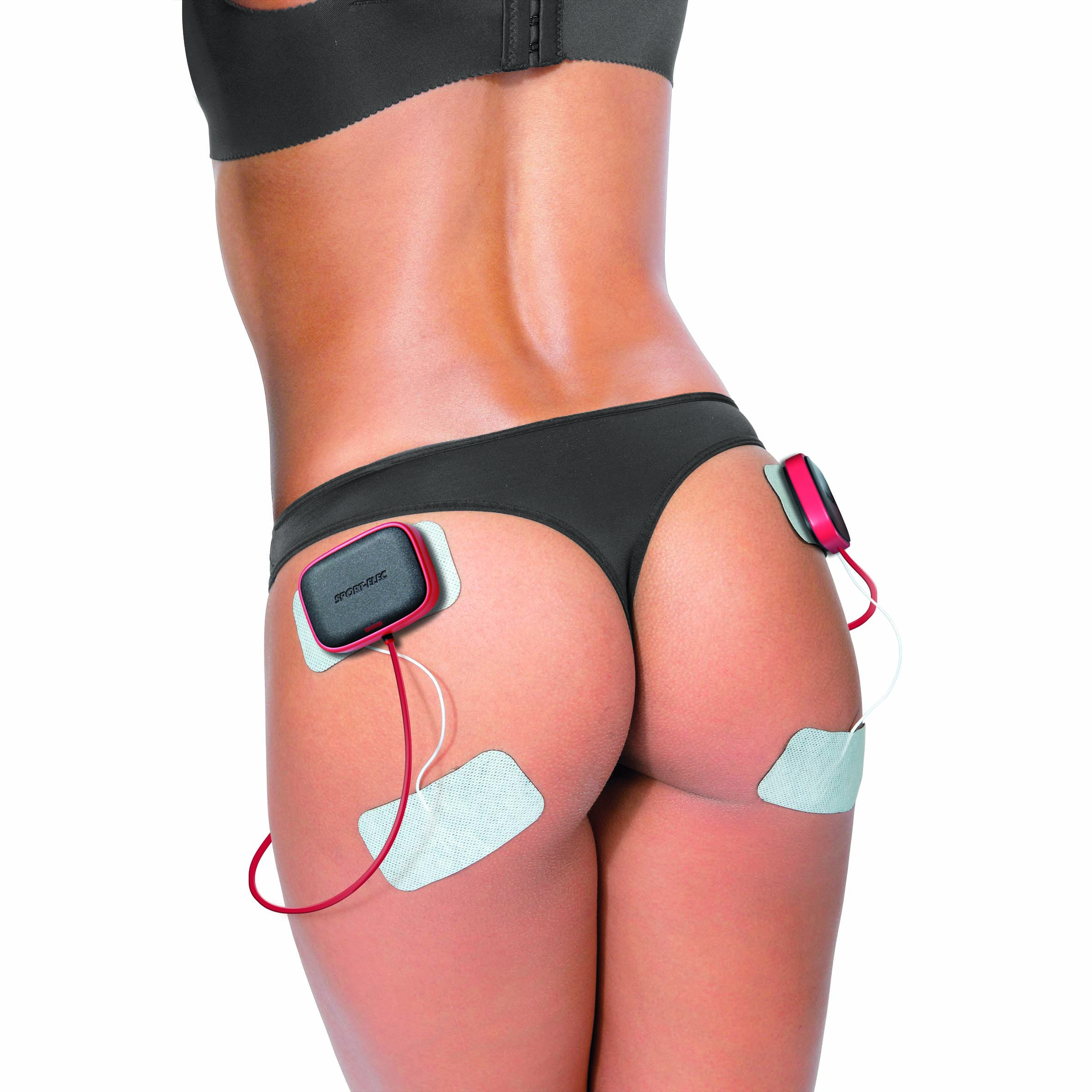 Eletroestimulador muscular Multisport Pro, 4 canais, 14 programas, Sport-elec, conexões de encaixe rápido.