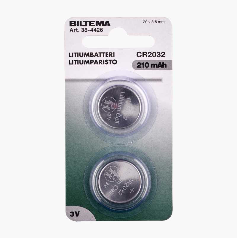 CR2032 Litiumbatteri, 2 stk.
