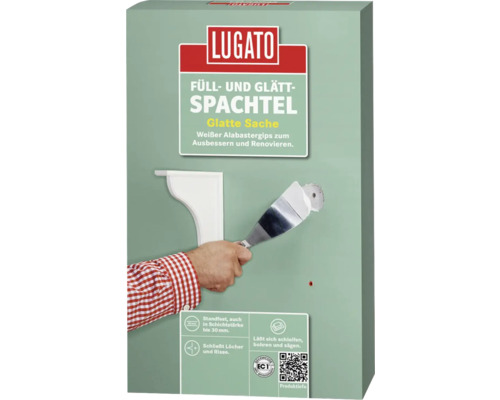 Lugato Vul-/Egalisatiemiddel Gladde Afwerking Wit 1 kg