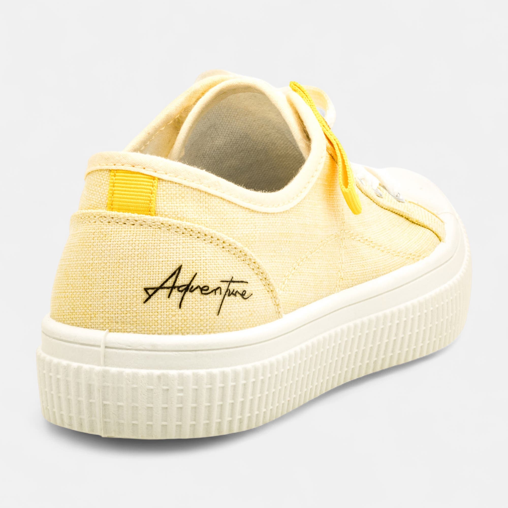 Baskets en toile Femme jaune