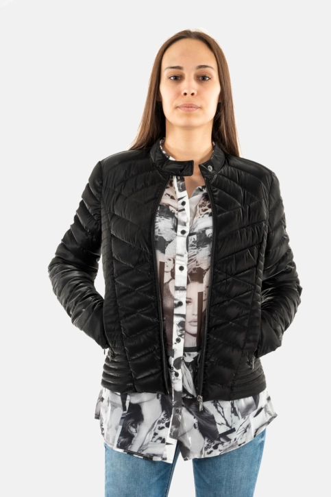 Blousons et vestes guess jeans new vona jblk jet black a996