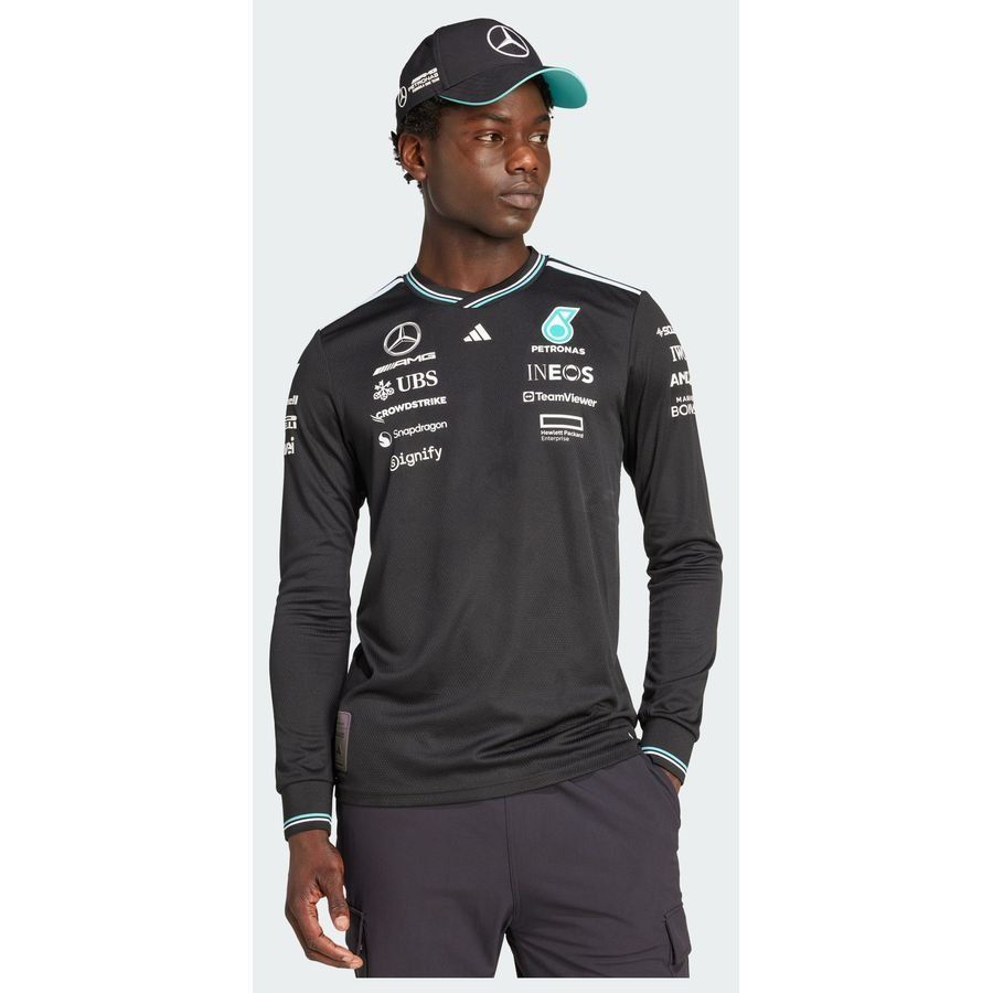Adidas Maillot pilote manches longues noir authentique Mercedes - AMG Petronas Formula One Team