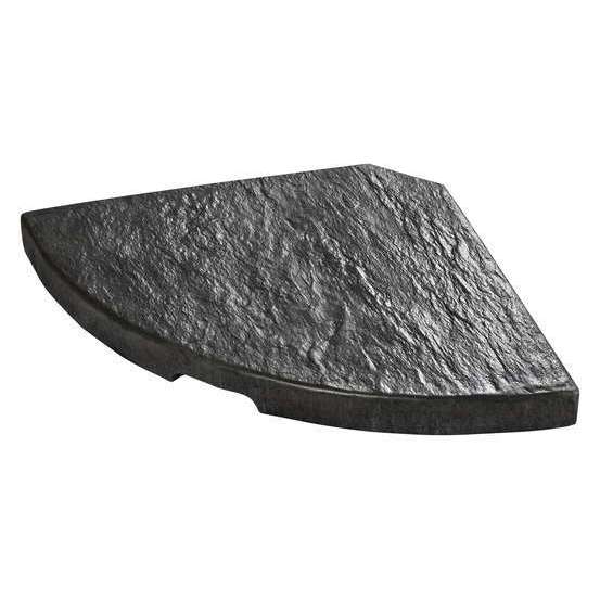 Dalle piètement de parasol 1/4 de rond, ton ardoise L. 48 cm (16kg)