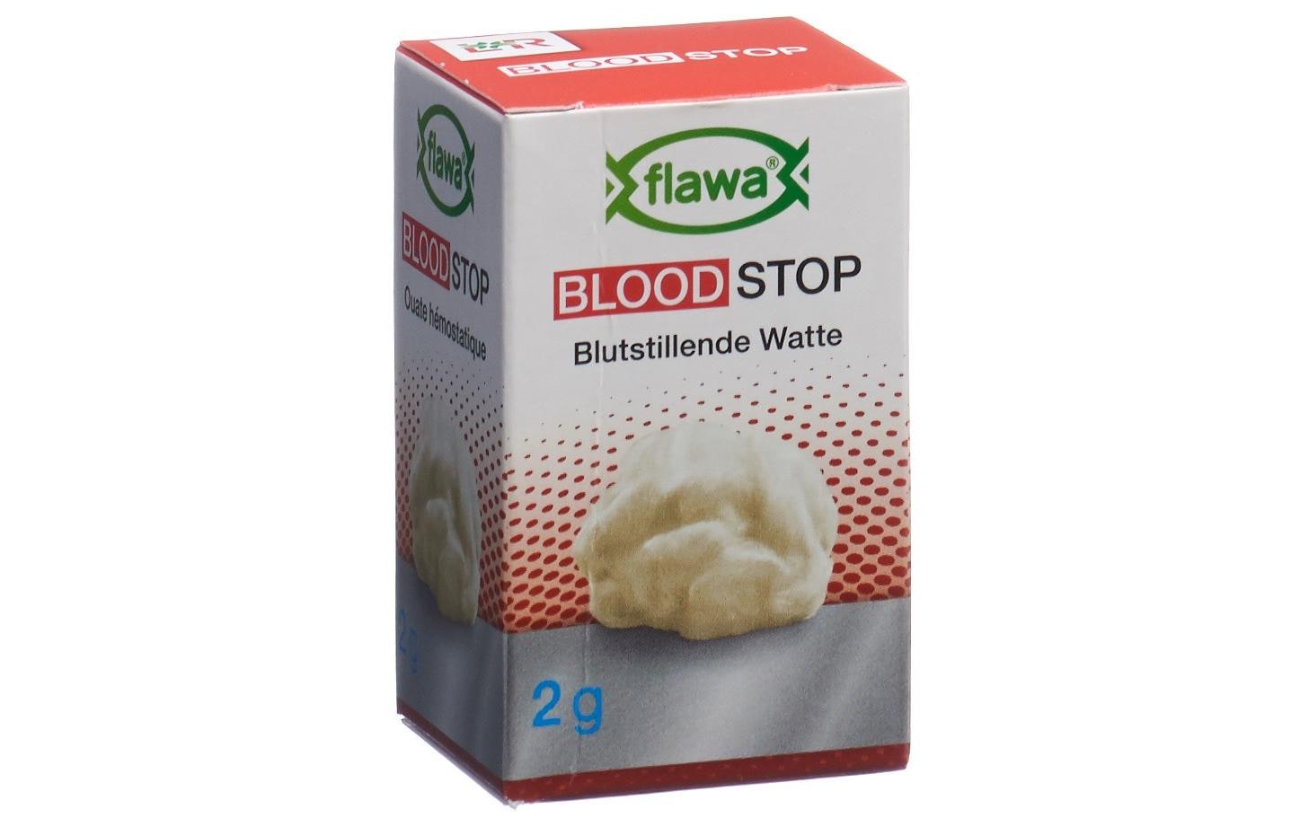 Blutstillende Watte steril Blood Stop 2 gWatte blutstillend, pflanzliches Produkt