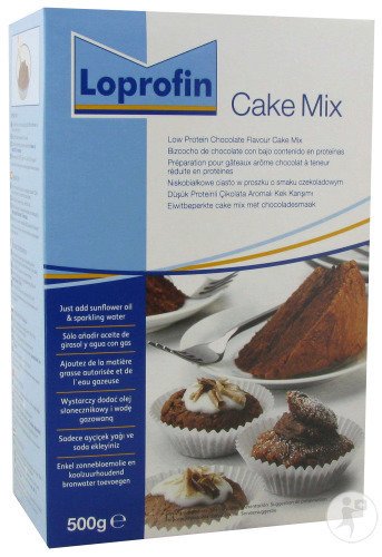 Loprofin Cake Mix Gâteau Au Chocolat Préparation Poudre À Teneur Réduites En Protéines Boite 500g
