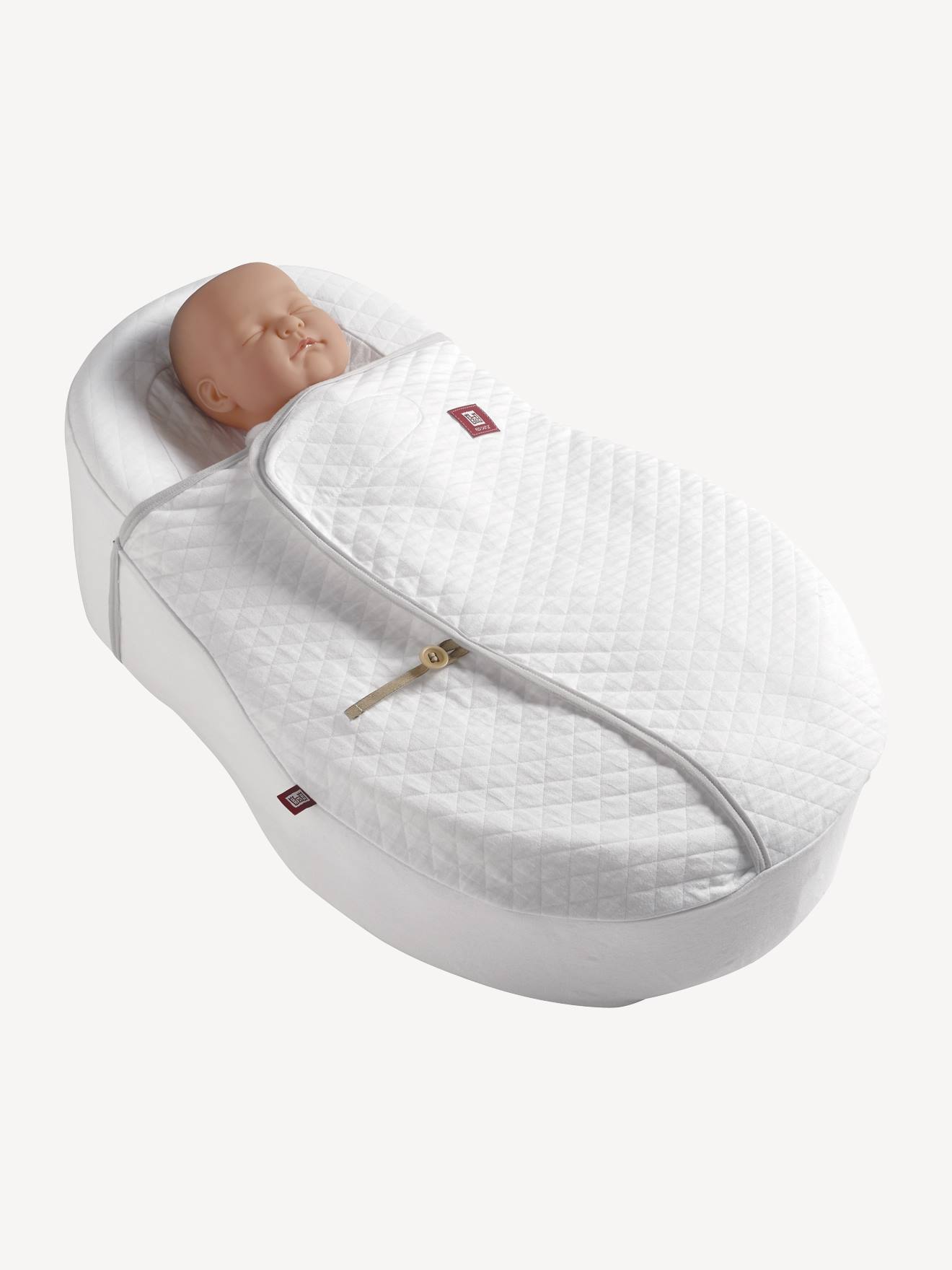 Swaddle RED CASTLE Cocoonacover(TM) branco claro liso