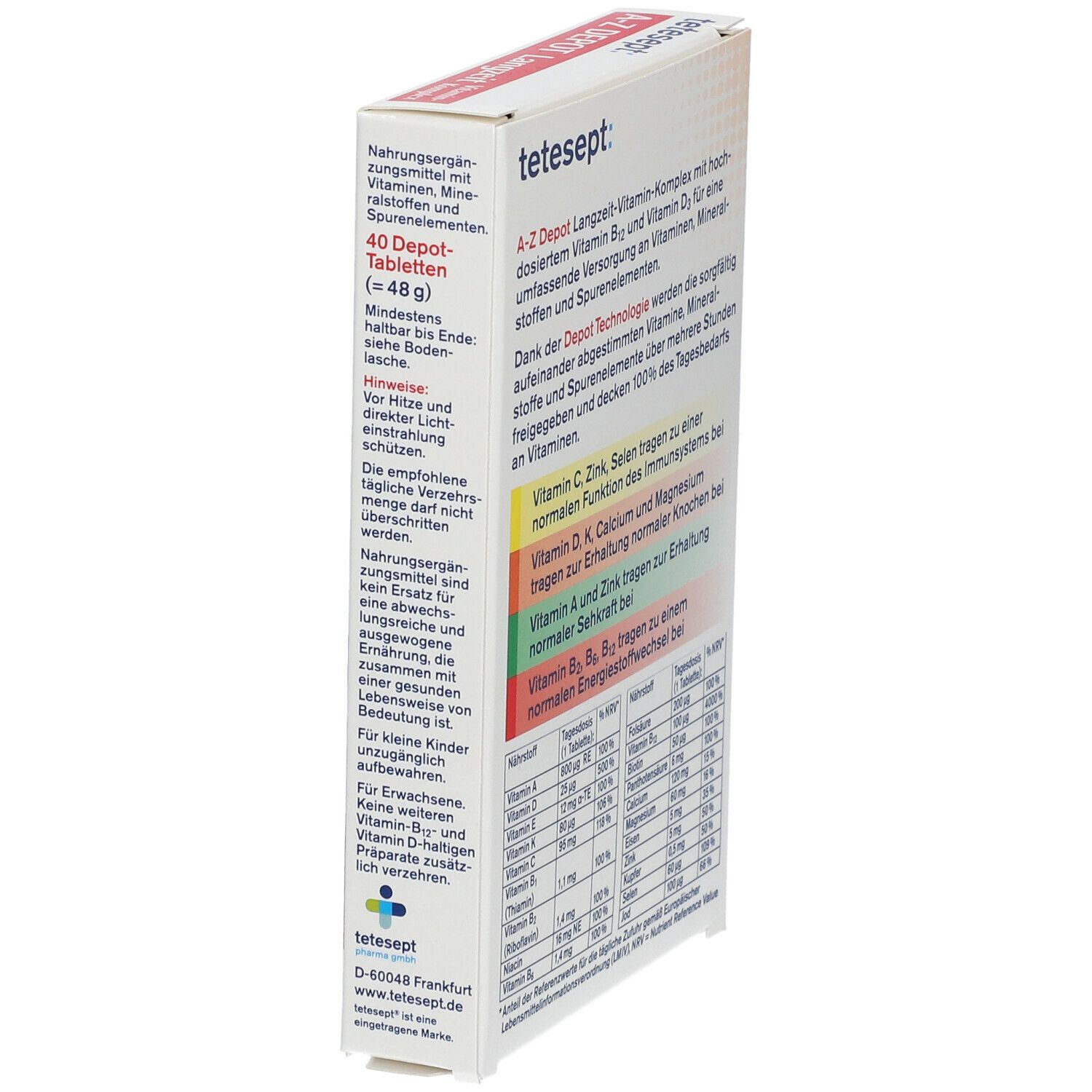 tetesept® A-Z DEPOT Langzeit-Vitamin-Komplex