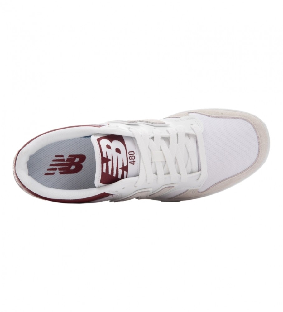 Tênis New Balance de couro 480 branco