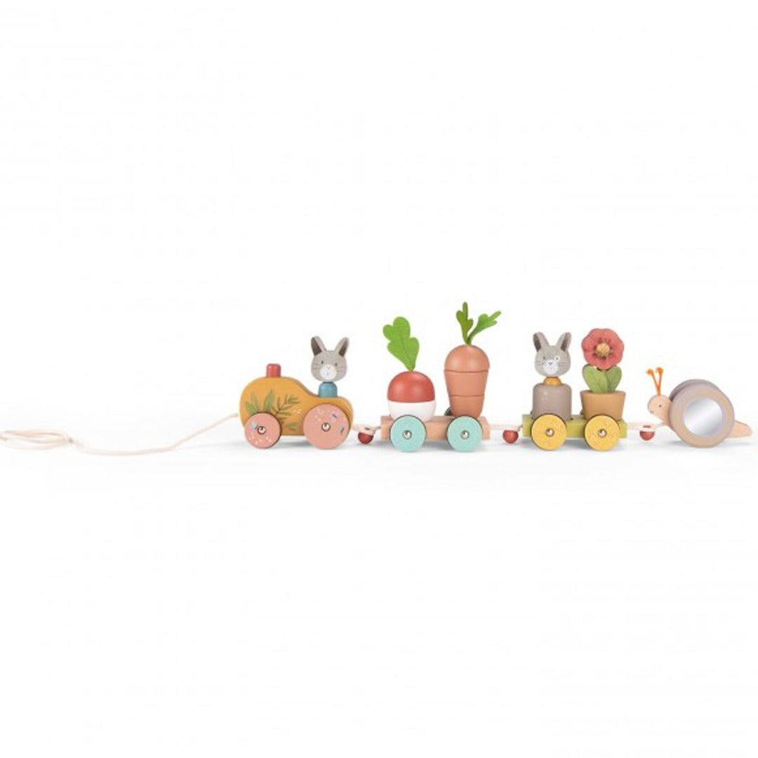 Moulin roty blokkentrein trois petits lapins