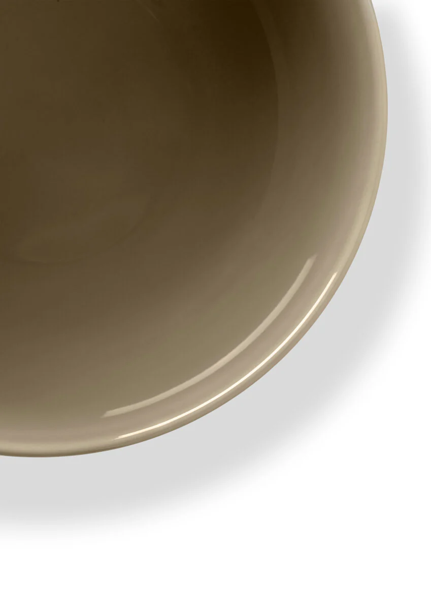 Lyngby Porcelæn  Rhombe Earth Skål, clay - Ø15.5 cm.