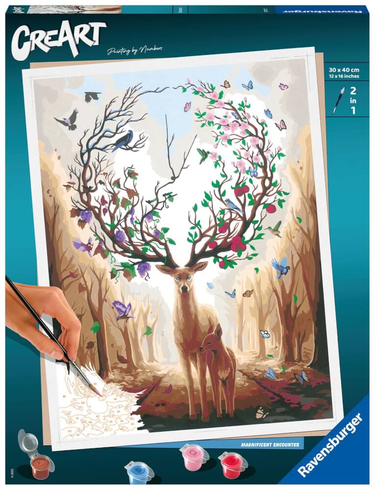 Ravensburger Malen nach Zahlen 20073 – Magnificent Encounter – ab 14 Jahren