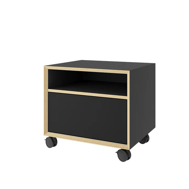 Müller Small Living - Vertiko kleine Kommode mit grosser Schublade unten, anthrazit