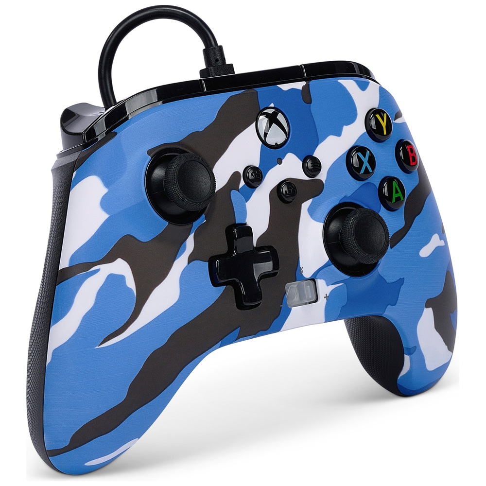 PowerA Enhanced Wired Controller für Xbox Series X|S – Blaues Tarnmuster