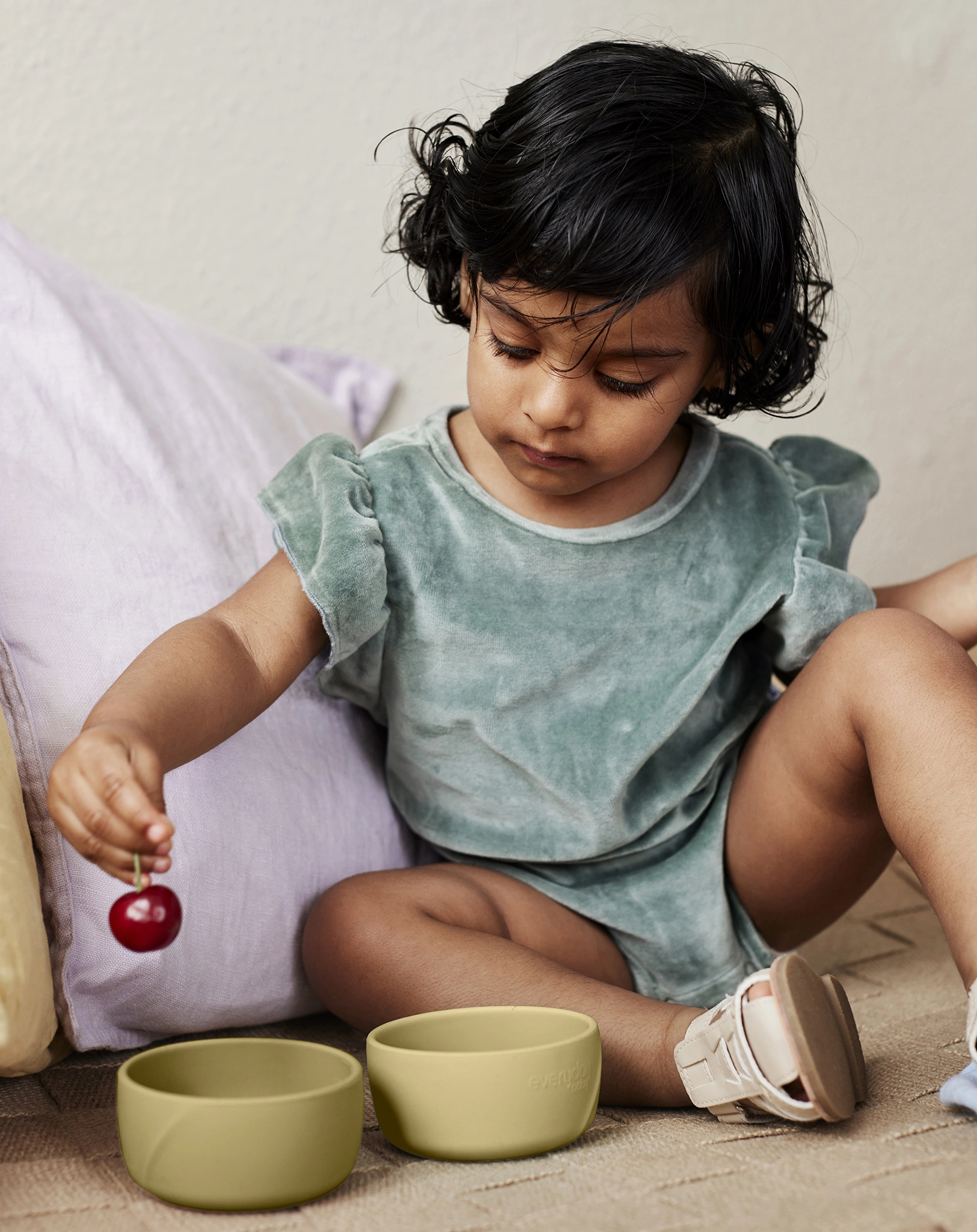 Silikon-Schälchen EVERYDAY BABY - EAT & LEARN 2er Set in gelb