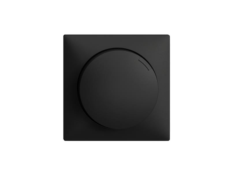 Feller EDIZIOdue Drehdimmer, Schwarz Abdeckset für Drehdimmer