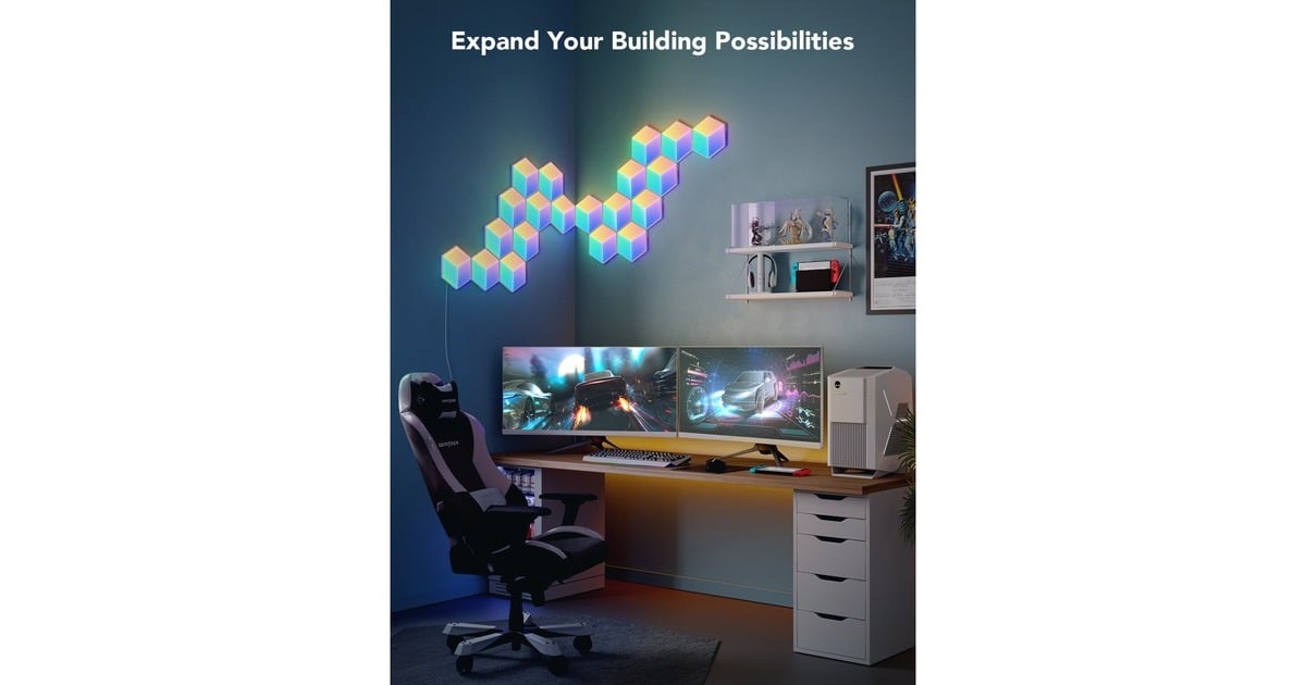 GoveeH6066 Glide Hexa Pro LED Light Panels - 10-pack sfeerverlichting  (RGBIC)
