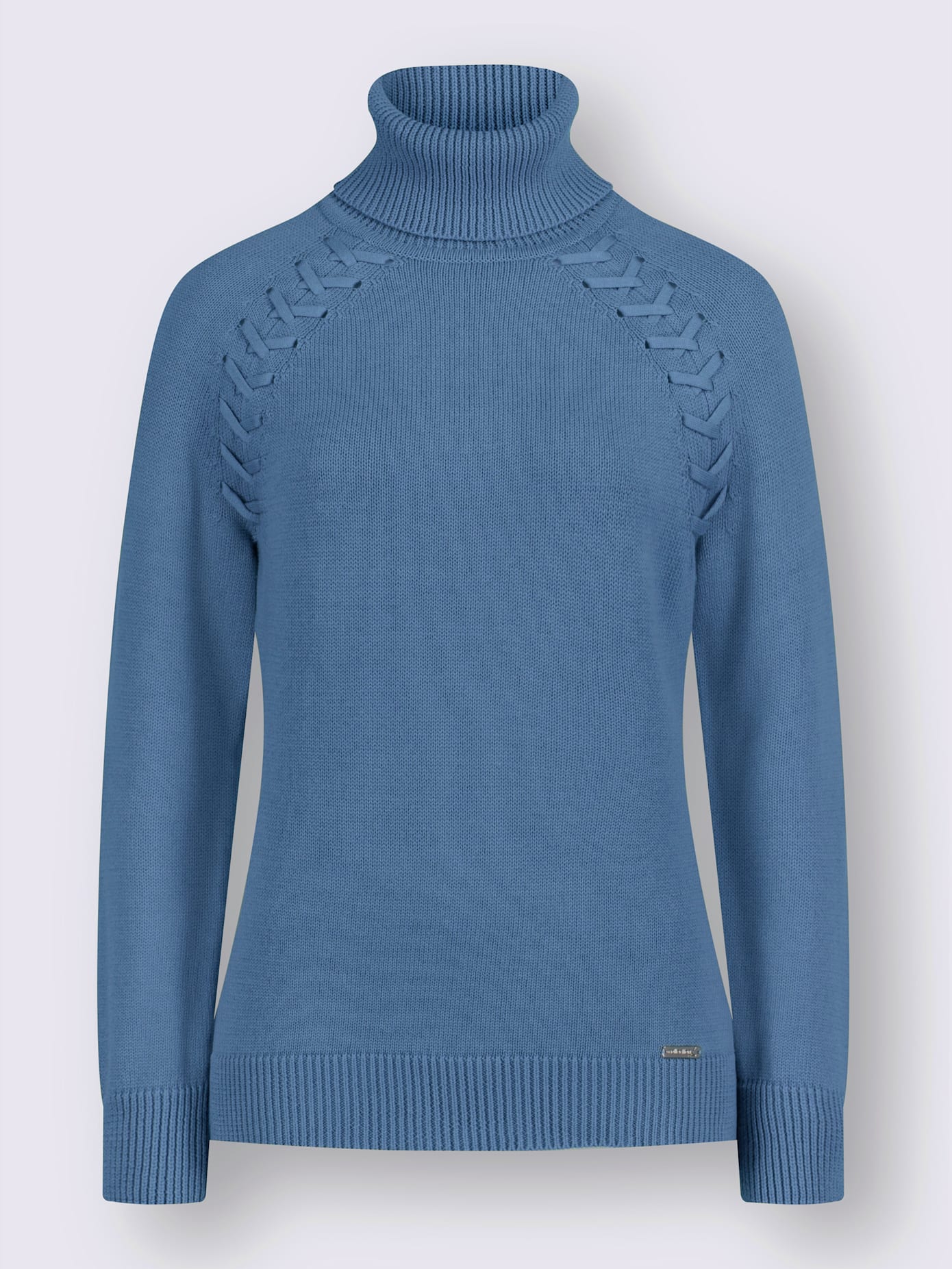 Pull à col roulé pur coton