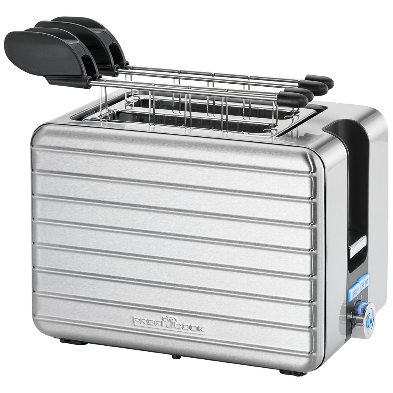 Proficook Grille-pain 2 fentes gris - 860-1050W