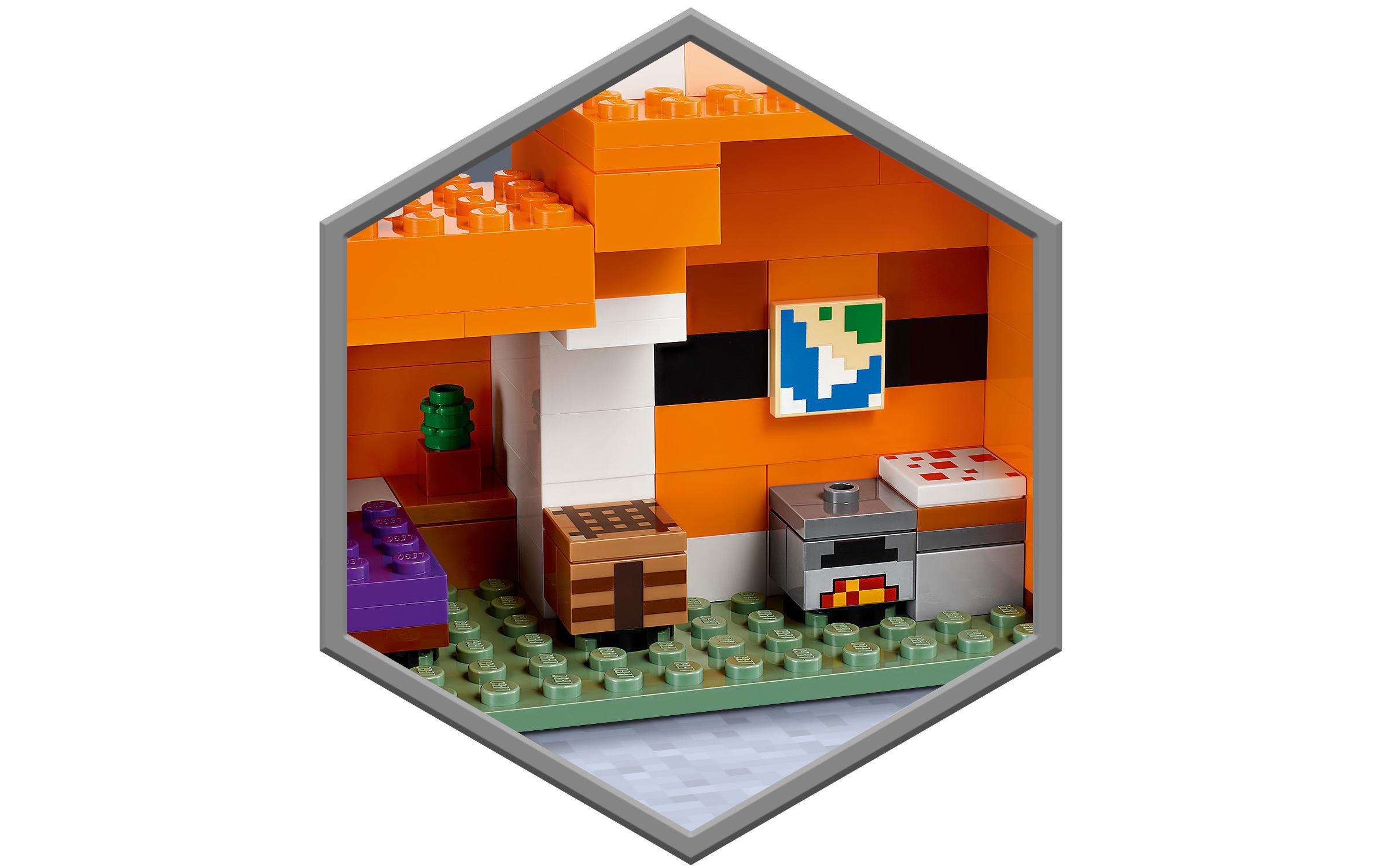 Minecraft Die Fuchs-Lodge 21178Spannende Minecraft Abenteuer am riesigen Fuchs-Haus