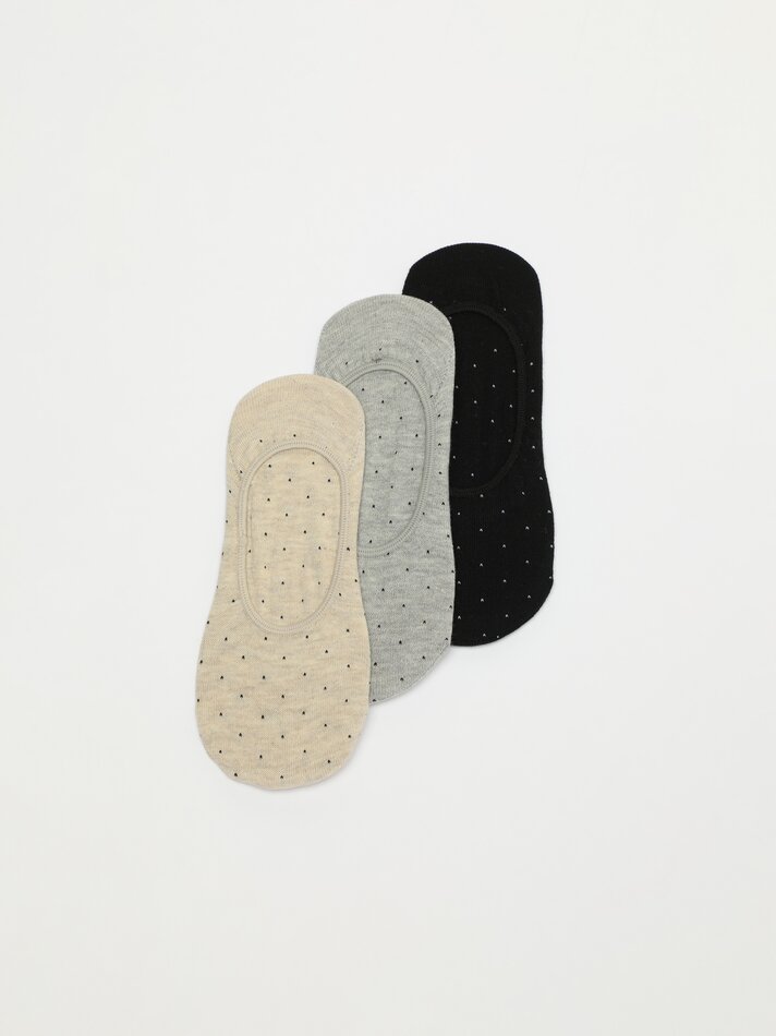 Pacote com 3 pares de meias de bolinhas - Sortidas