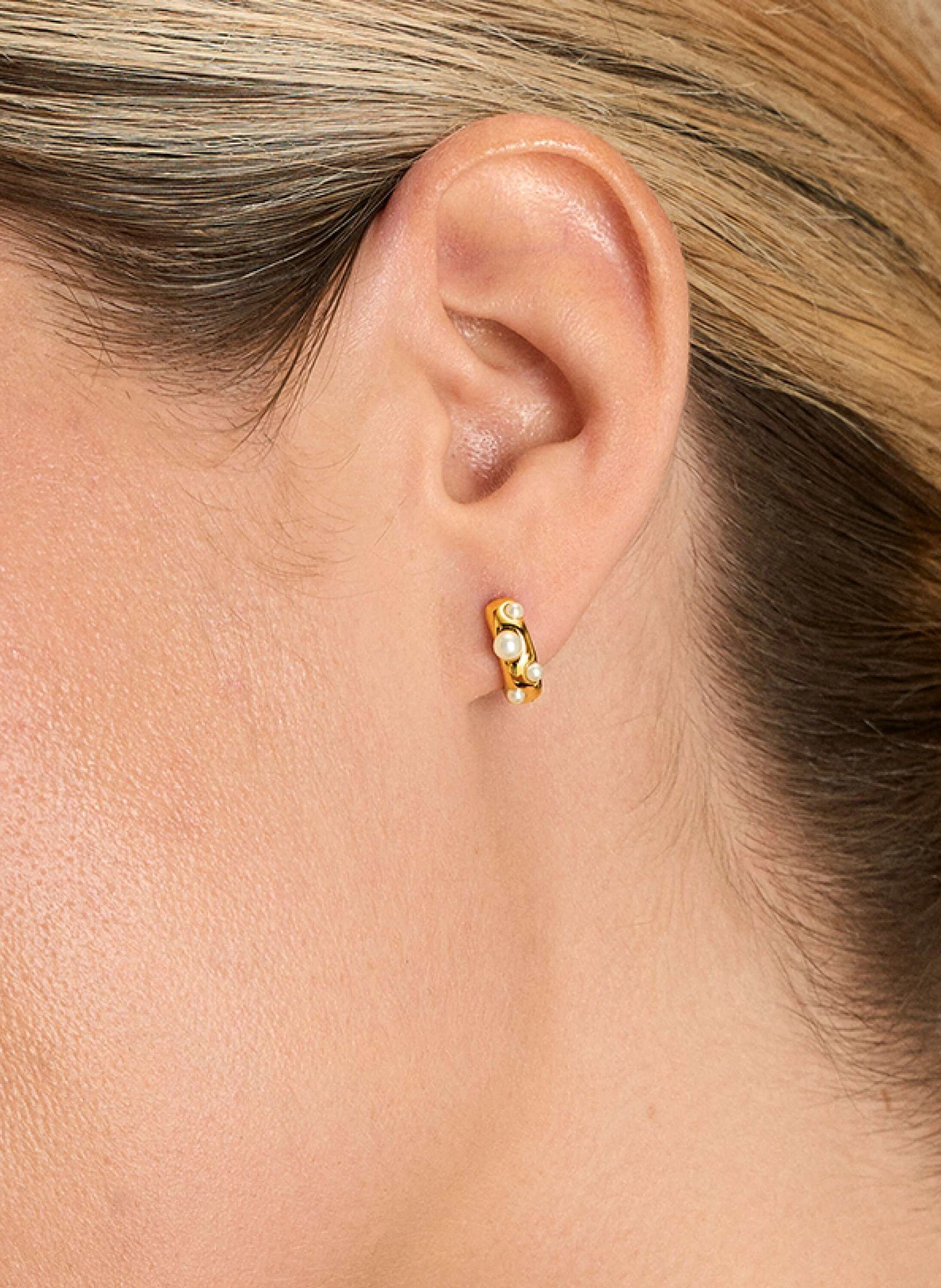 Pompidou Creolen BUBBLE PEARLS– CREOLEN by GLAMBOU