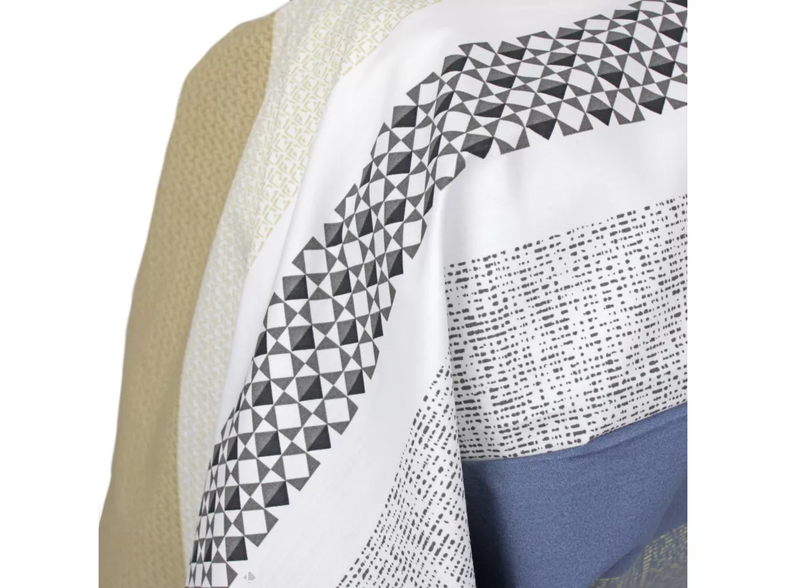 Taie de traversin 200x43 cm percale coton MARLOW acier