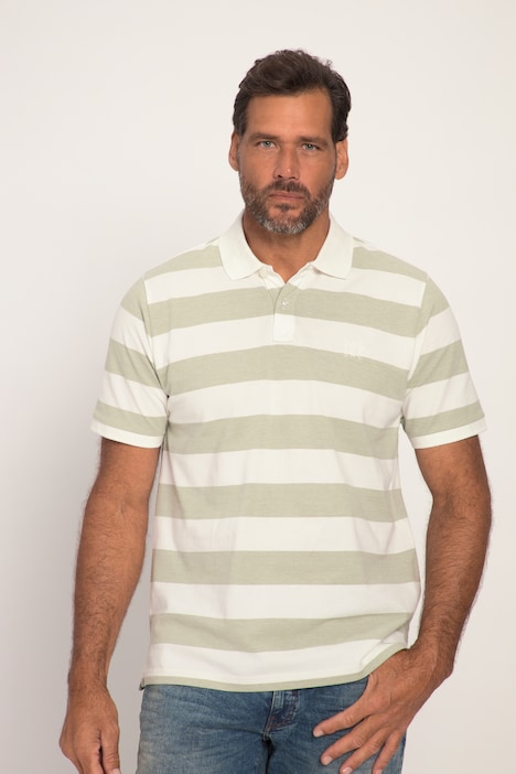 Poloshirt, Halbarm, Ringel, Polokragen