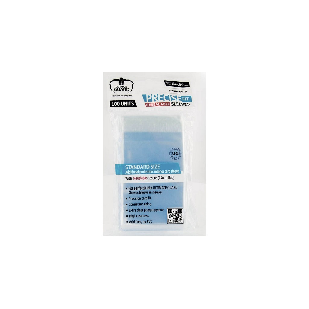 100 Precise Fit Resealable Sleeves - Standard