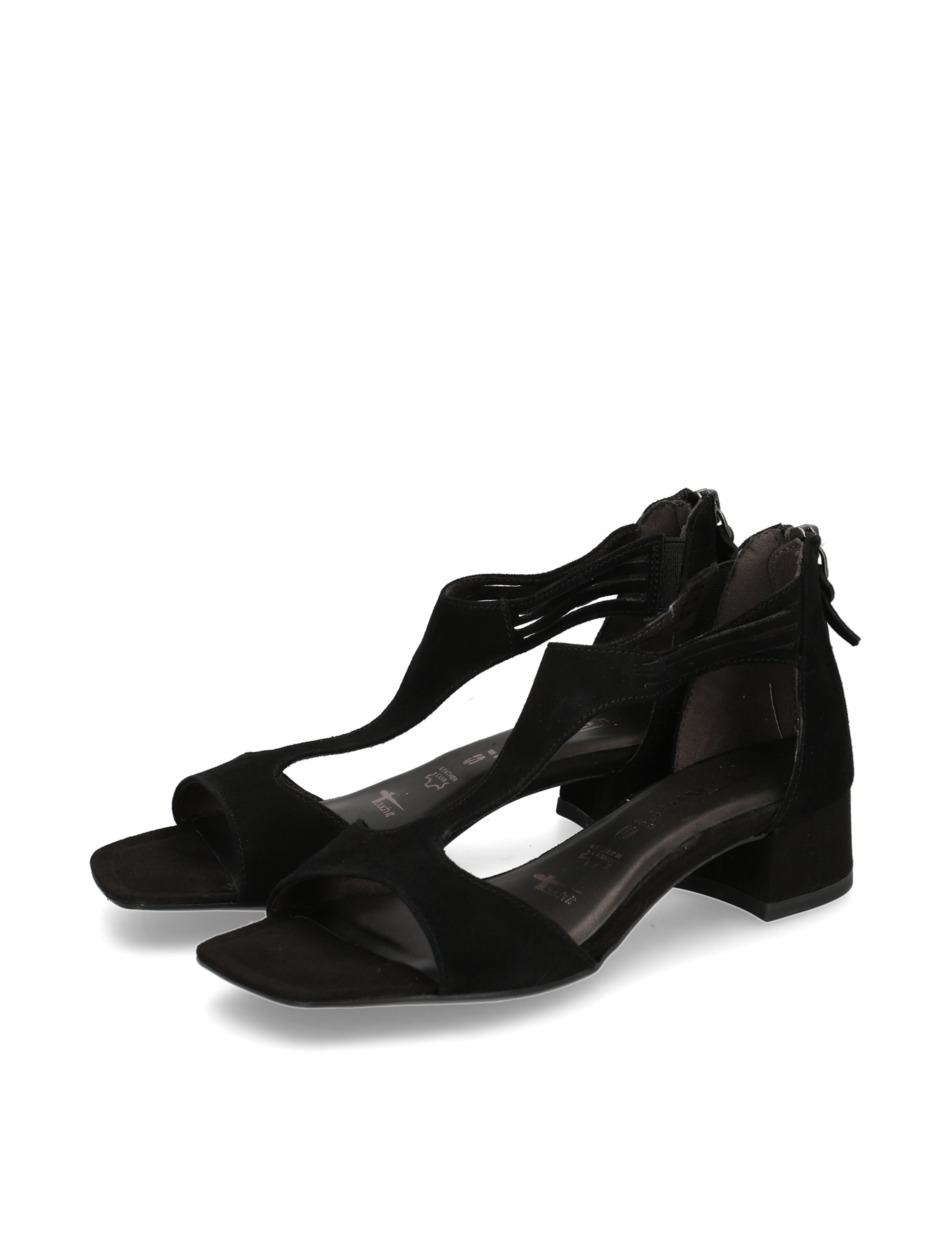 Veloursleder Sandale
