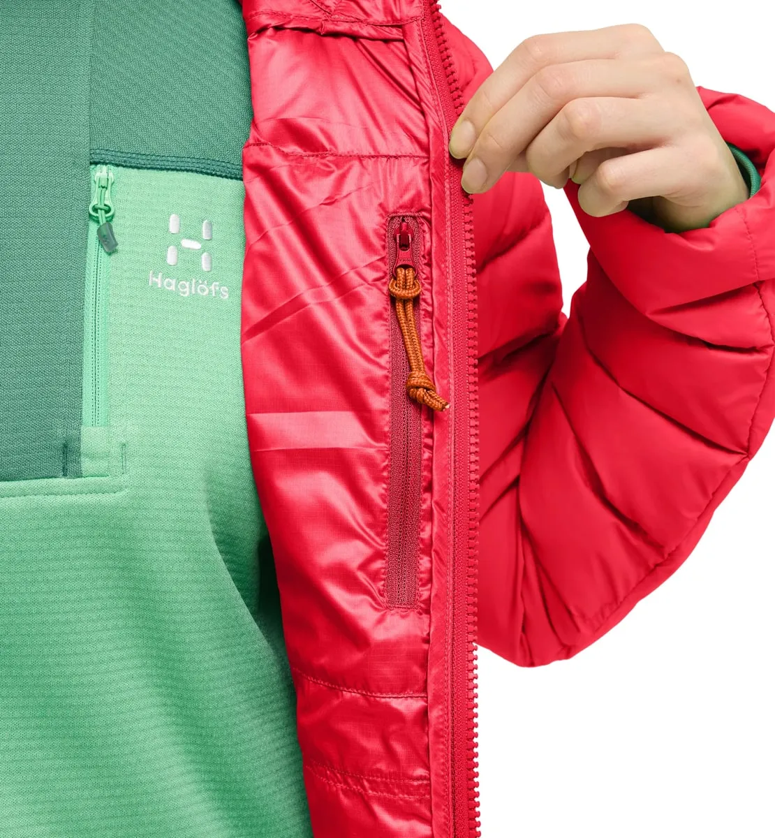 Haglöfs Women's Roc Flash Down Hood Bright Red
