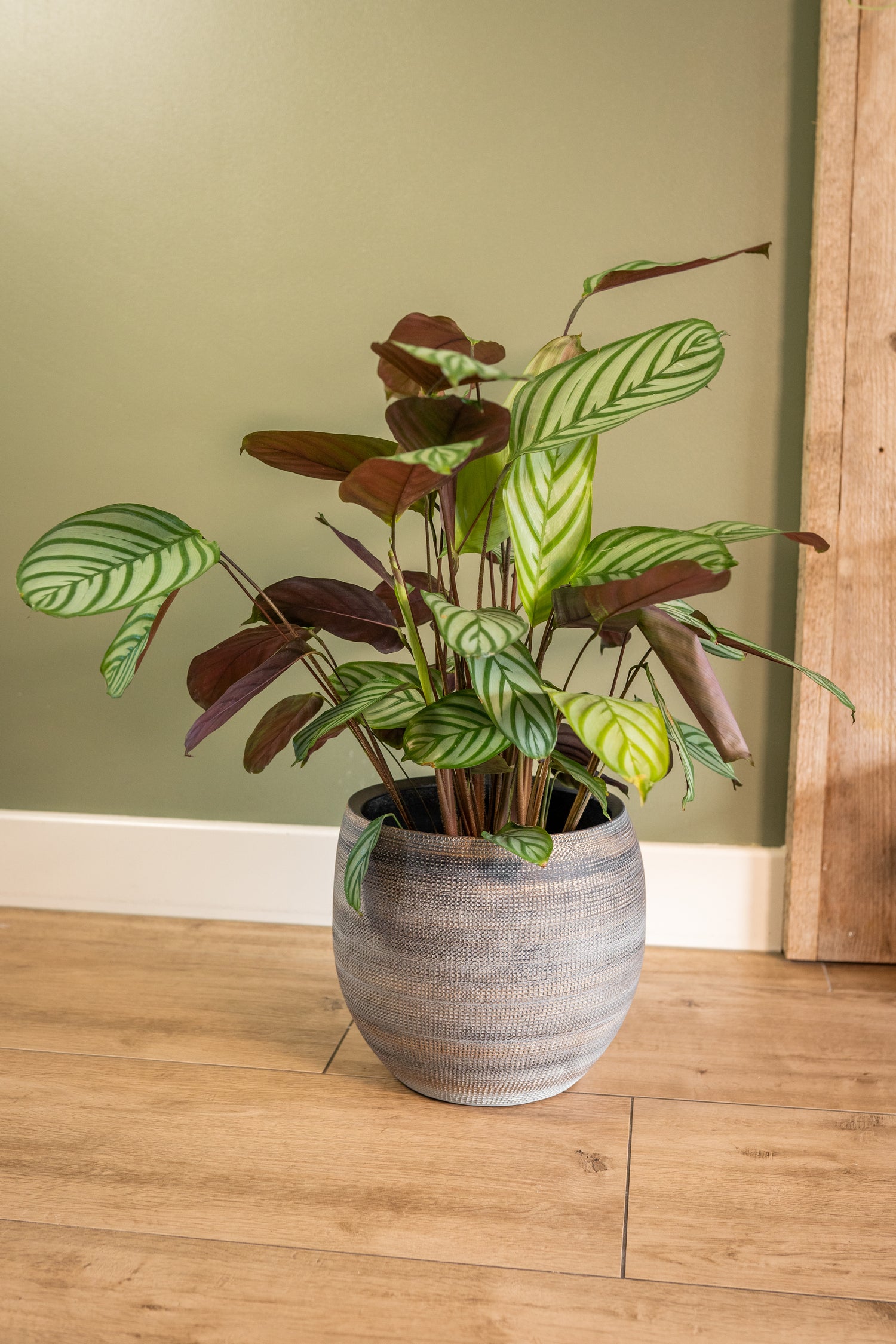 TS bloempot Dex wit / grijs D 22 H 20 cm