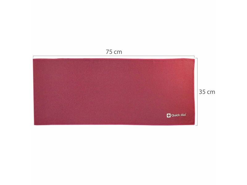 Quick Aid Fresh Ice Towel 34 x 80 cm pink Kühltuch für Sport, Reisen, Strand oder Camping