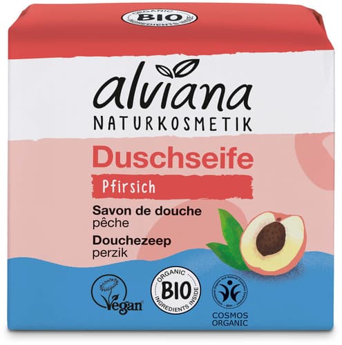 Alviana feste Duschseife Pfirsich