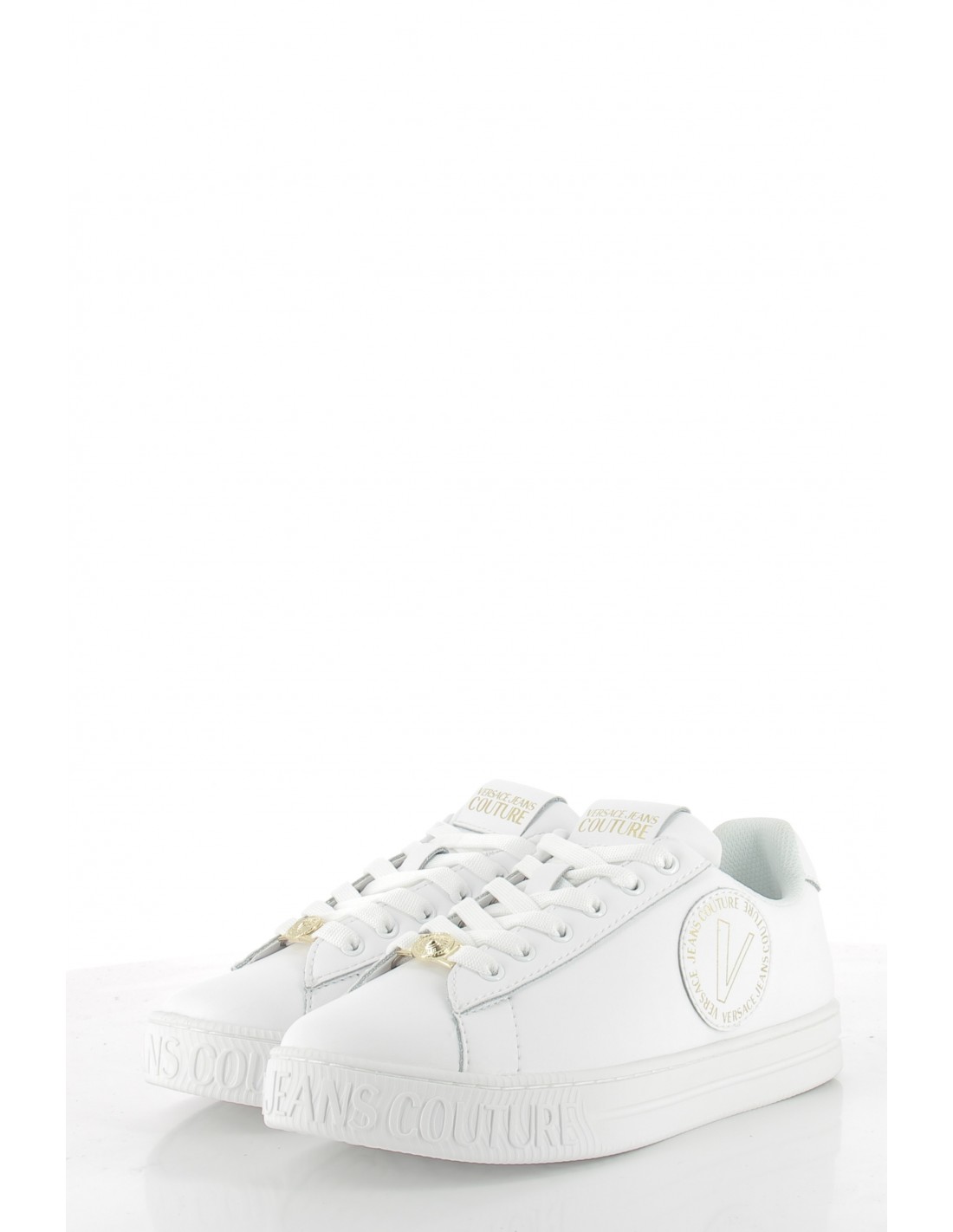 versace Baskets de ville femme court 88 blanc