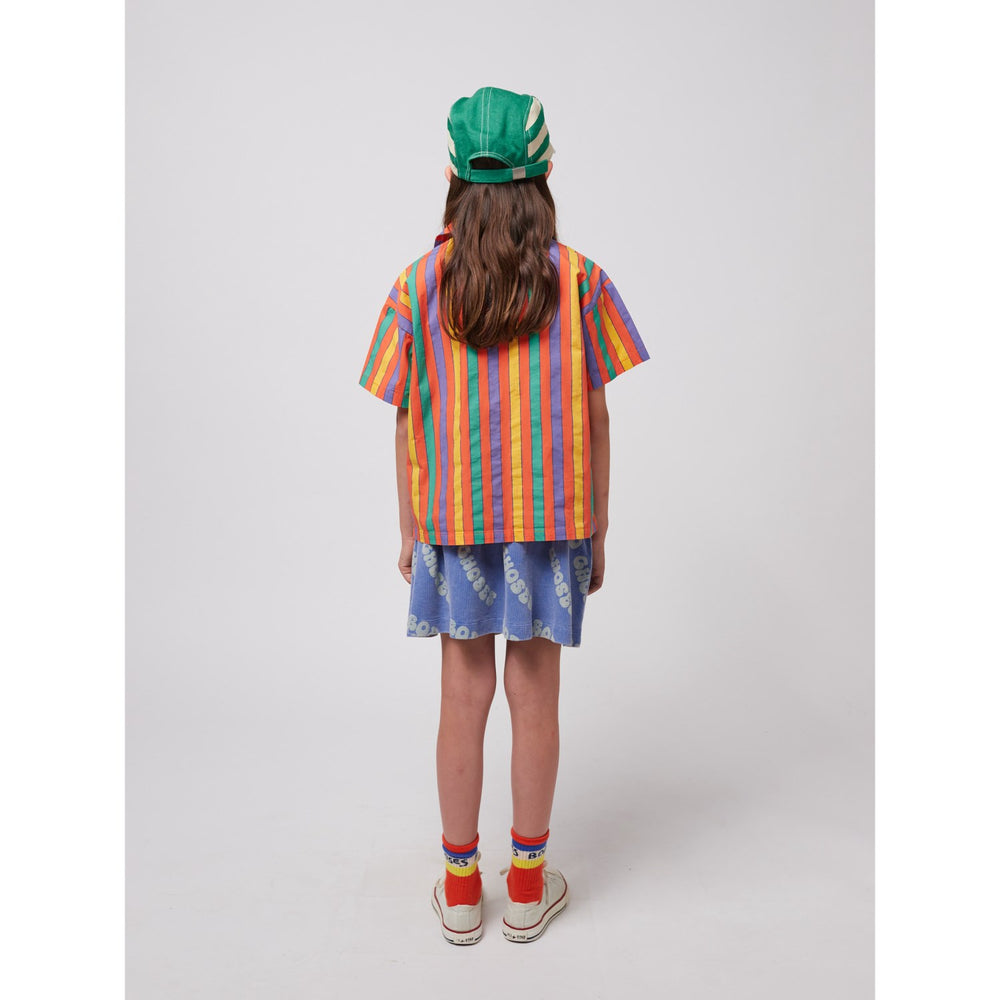 Køb Bobo Choses Blue Wavy Bobo Choses All Over Waffle Nederdel