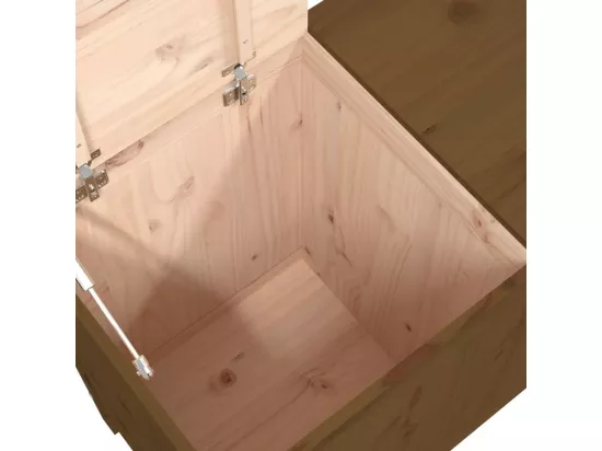 Boîte à linge Marron miel 88,5x44x76 Bois massif de pin