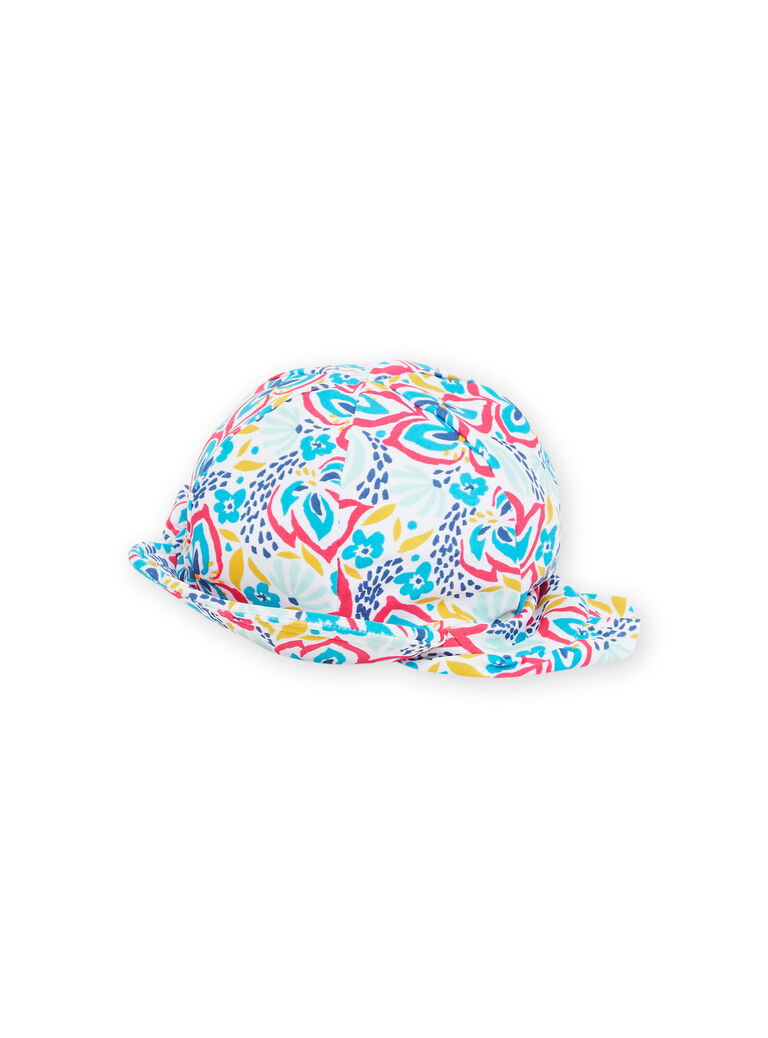 Chapeau à imprimé fleuri bébé fille