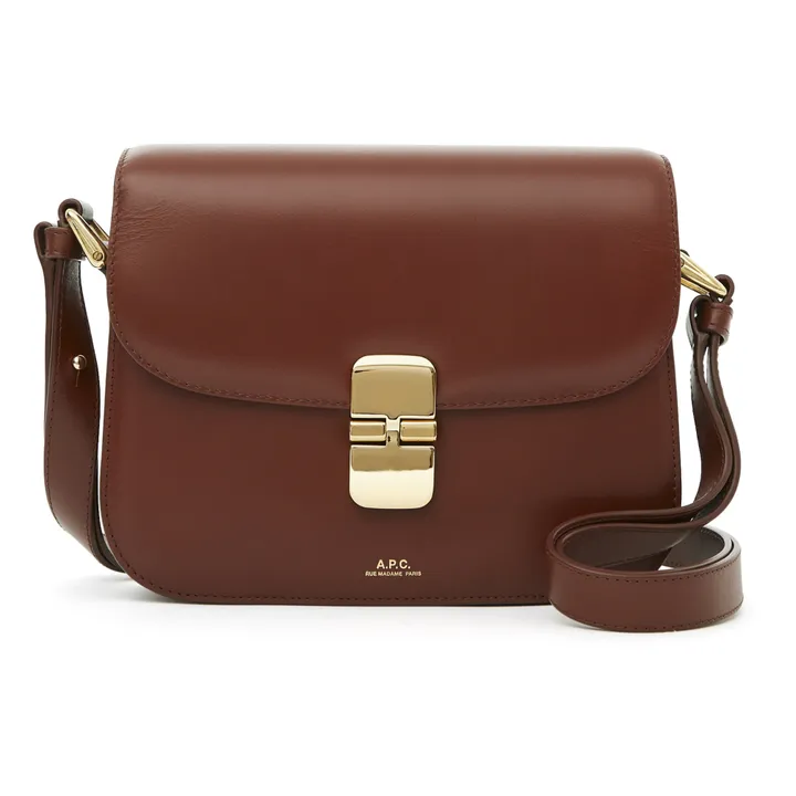 A.P.C. Sac Grace Small Cuir Lisse | Noisette