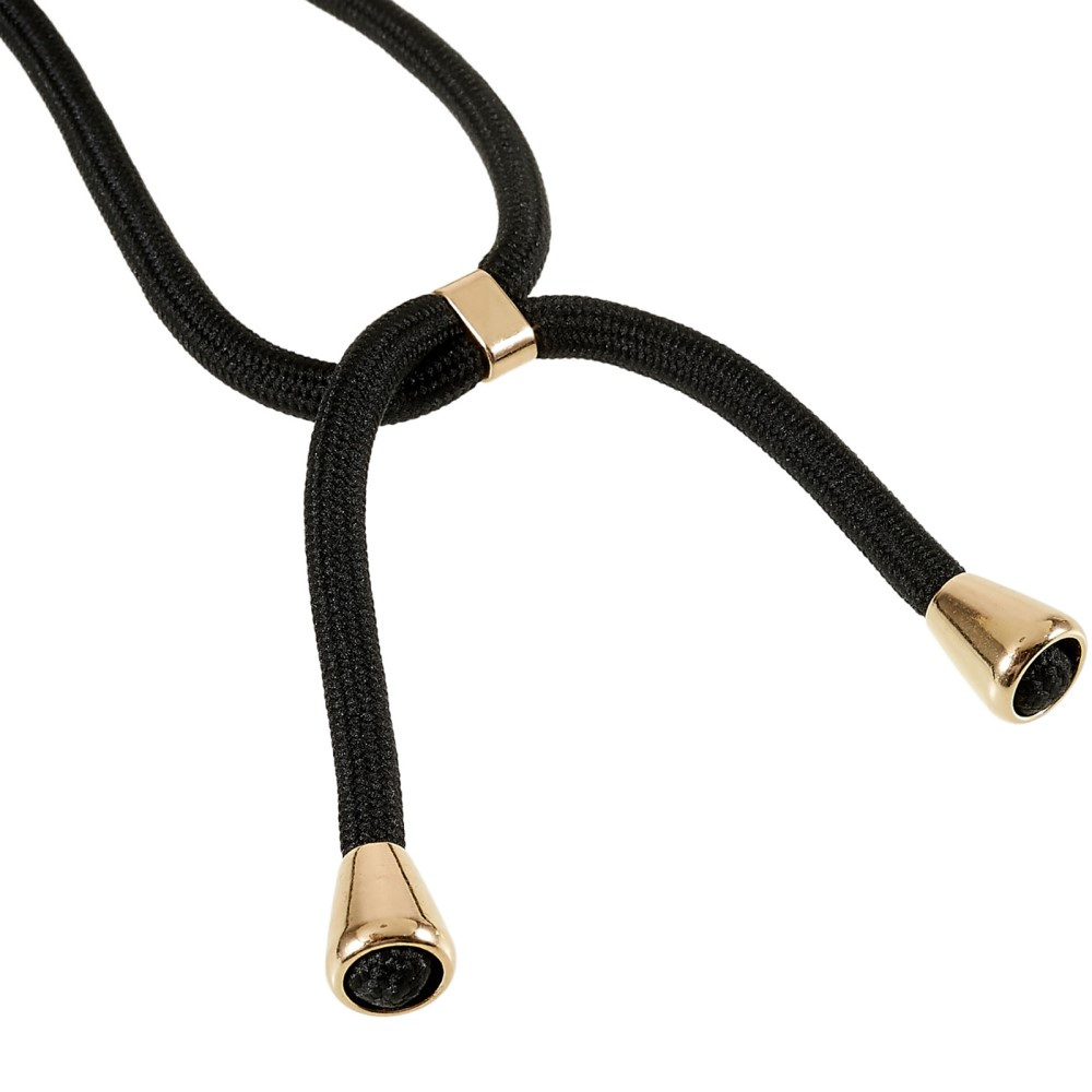 Samsung Galaxy S23 5G Necklace Bio Gummi Case Hülle Eco Friendly Nachhaltig Kompostierbar   Handykette (150cm) - Schwarz