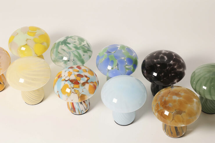 AU Maison Mushy Lampe Lyseblå