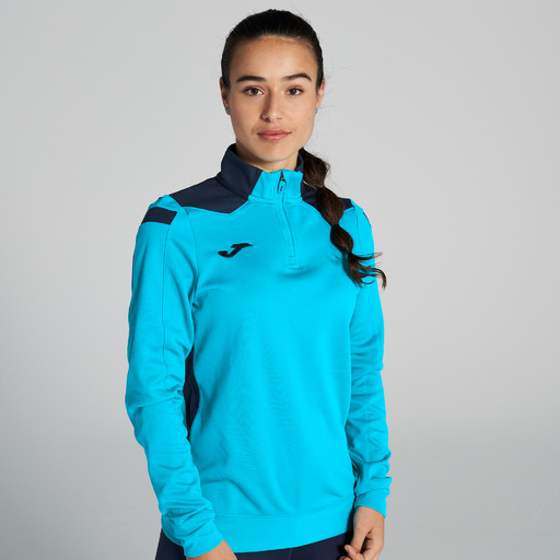 Moletom Joma Championship VI, turquesa fluorescente azul marinho